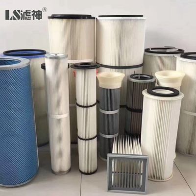 Filtro per polvere a cartuccia ad alte prestazioni, Filtro per raccolta polveri in fibra di vetro al 99,97%