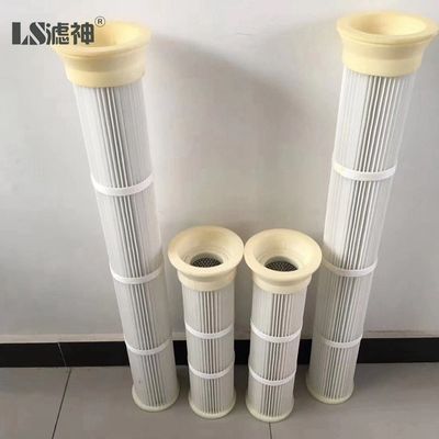 Filtro per polvere a cartuccia ad alte prestazioni, Filtro per raccolta polveri in fibra di vetro al 99,97%