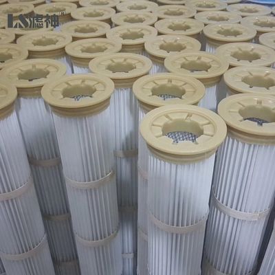 Filtro per polvere a cartuccia ad alte prestazioni, Filtro per raccolta polveri in fibra di vetro al 99,97%