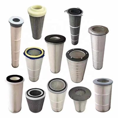 Collettore di cartucce di filtro della polvere rivestito 0,5 μm per la macchina per lo shot blasting